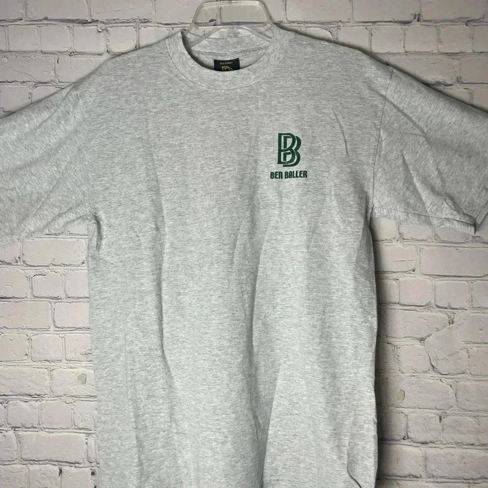 Ben Baller Always Moving Forward Gray & White Crew Neck Short Sleeve Mens S NWOT